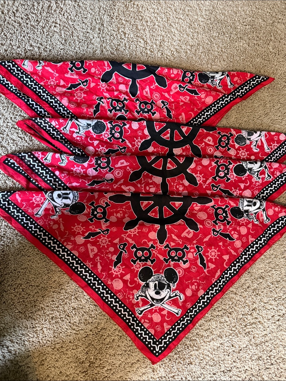 Disney Cruise line pirates sail away night bandannas